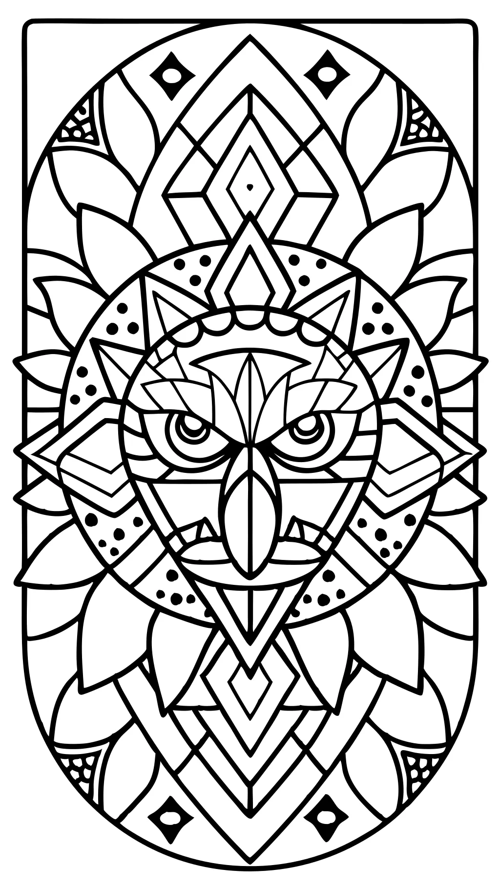 mosaic coloring pages